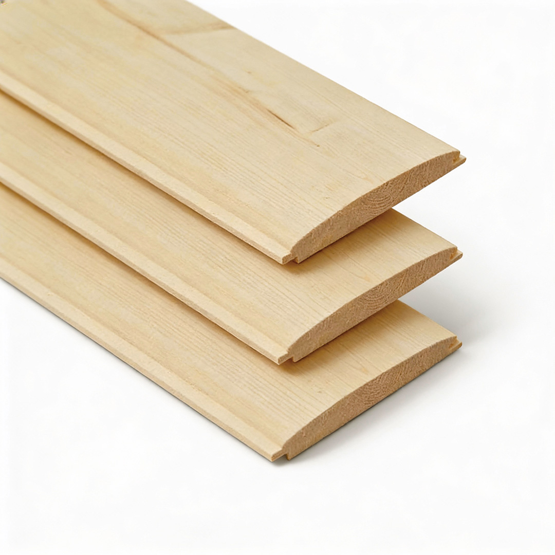 Detail srubového profilu – zaoblený tvar